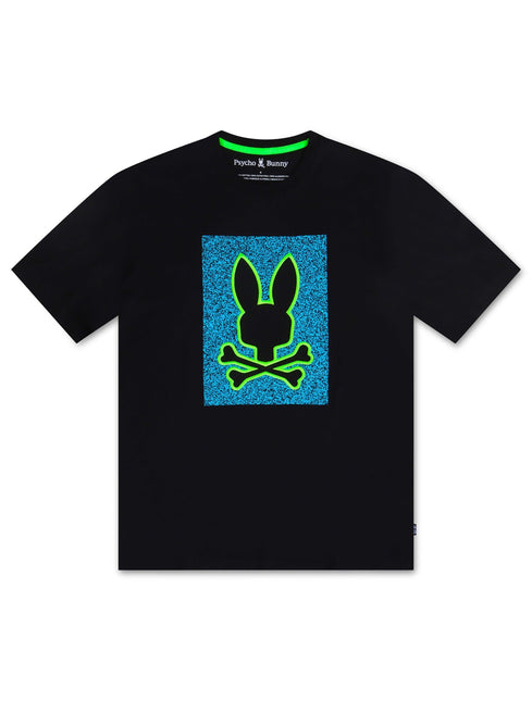 PSYCHO BUNNY LIVINGSTON GRAPHIC TEE - BLACK PSYCHO BUNNY