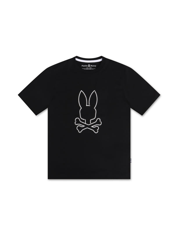 Psycho Bunny Kids Hamilton Graphic Tee - Black