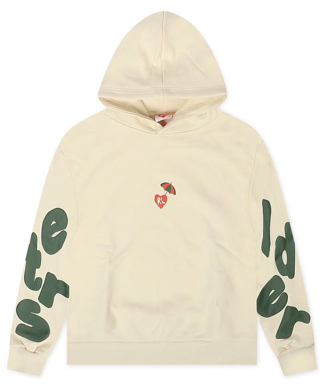 Red Letters Main Beach Scattered Hoodie - Cream