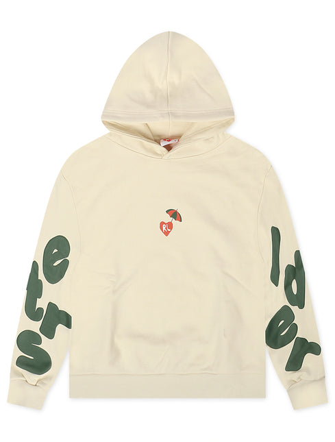 Red Letters Main Beach Scattered Hoodie - Cream