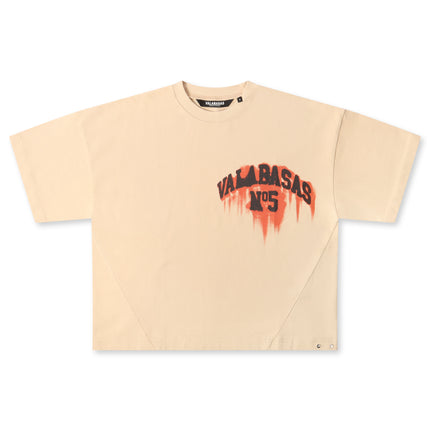Valabasas NO.5 Boxy Oversized Tee - Beige