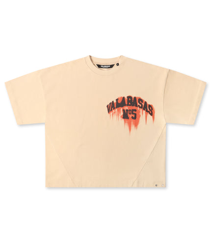 Valabasas NO.5 Boxy Oversized Tee - Beige