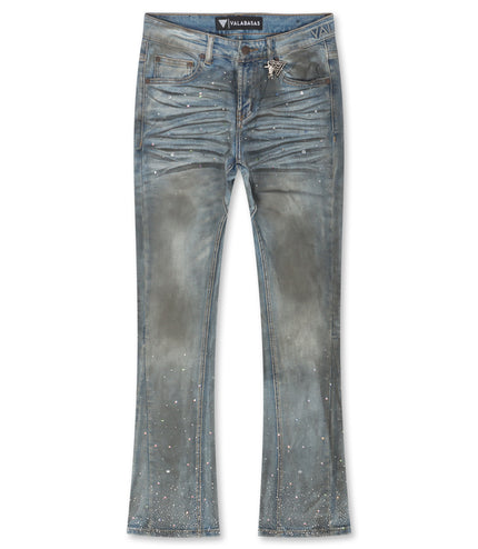 Valabasas Astonish Stacked Jeans - Dirty Blue