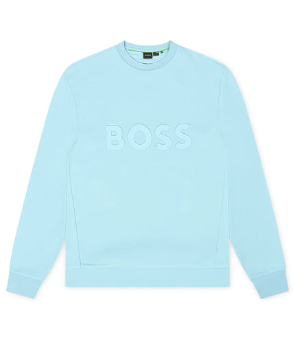 Boss Green Salbo Crewneck - Light Blue