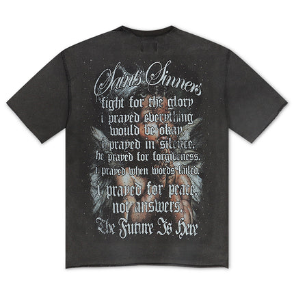 YRBZ Saints & Sinners Cropped Tee - Black
