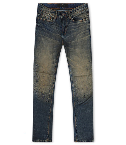 Jordan Craig Monogram Denim Jean - Desert