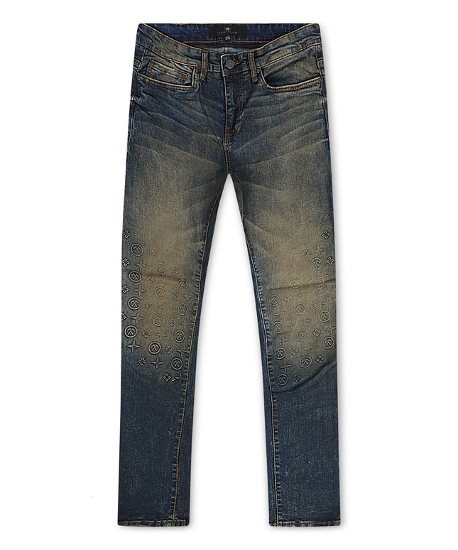 Jordan Craig Monogram Denim Jean - Desert