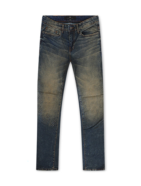 Jordan Craig Monogram Denim Jean - Desert