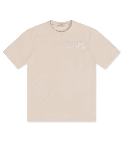 Jordan Craig Paradise Block Letter Tee - Bone - Denim Exchange 