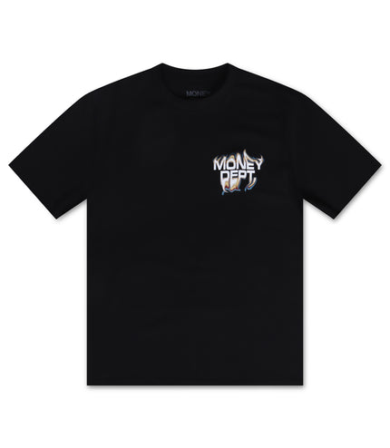 Money Dept. Flames Tee - Black/White