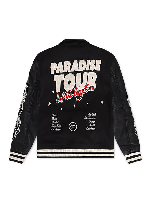 Jordan Craig Kids Paradise Varsity Jacket - Black