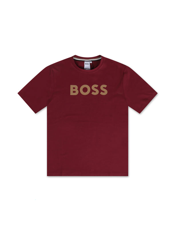 Boss Kids Logo Tee - Burgundy