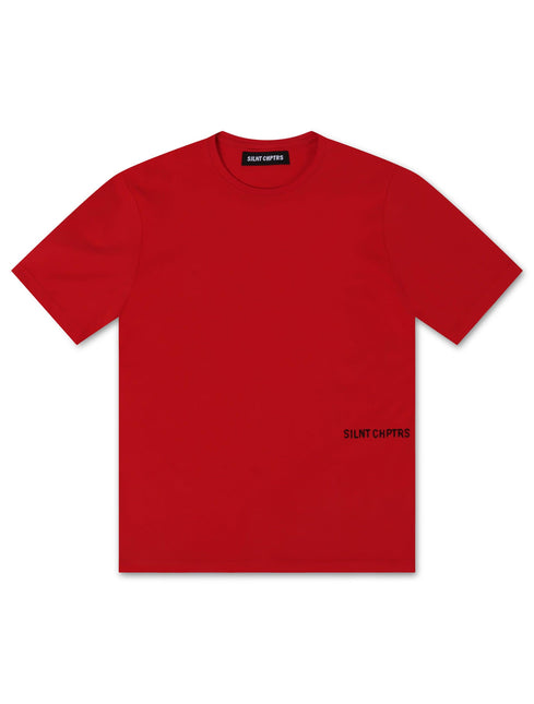 Silent Chapters Wolves Tee - Red/Black - Denim Exchange 