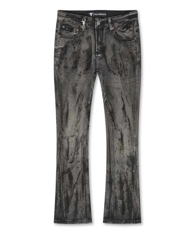 Valabasas Astonish Stacked Jeans - Black/Grey