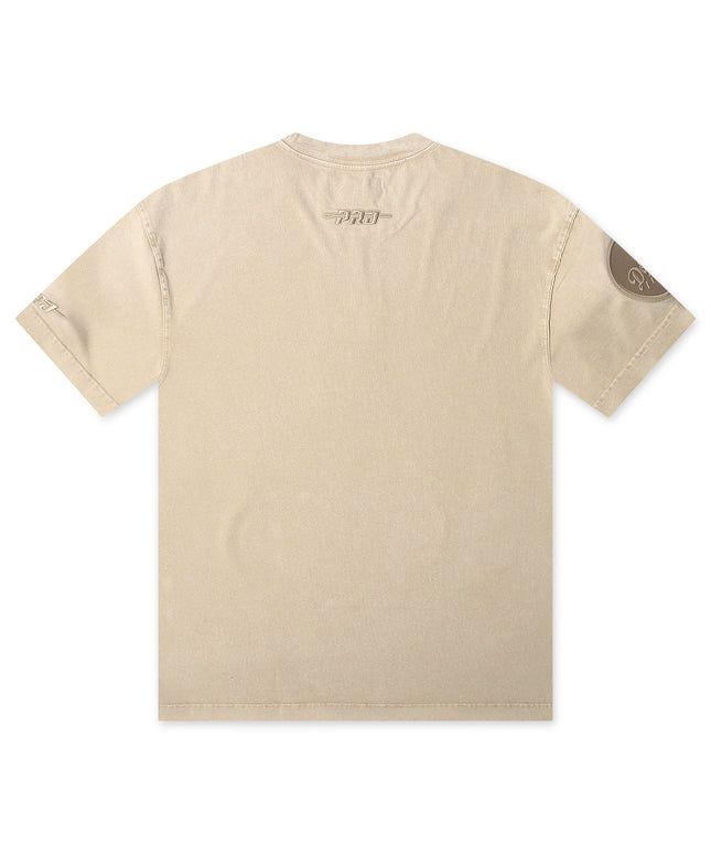 Pro Standard Dodgers Washed Drop Shoulder Tee - Beige