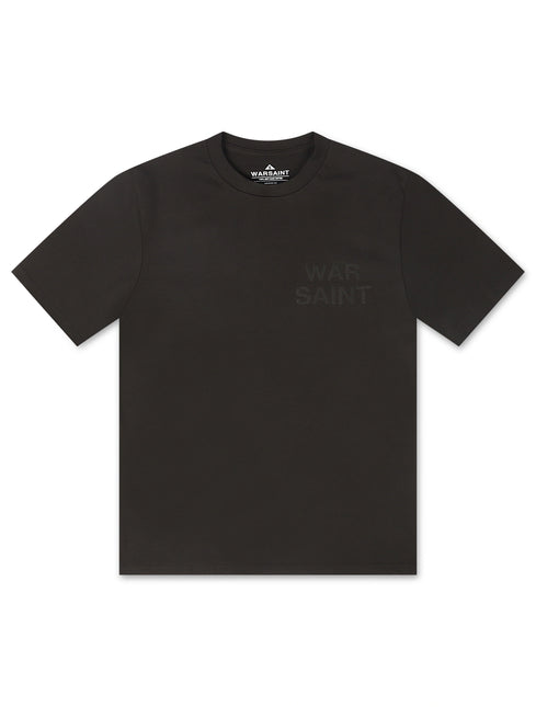 Warsaint LA Script Tee - Charcoal/Black