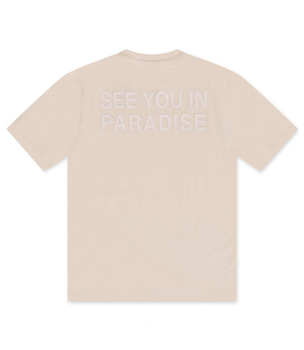 Jordan Craig Paradise Block Letter Tee - Bone - Denim Exchange 