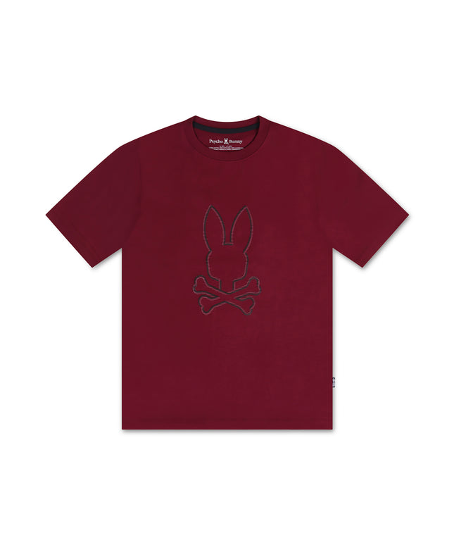 Psycho Bunny Kids Hamilton Graphic Tee - Crimson