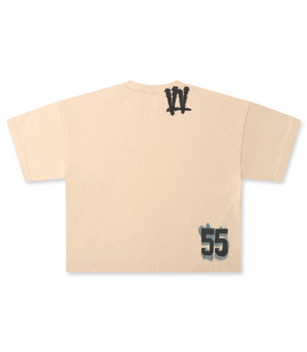 Valabasas NO.5 Boxy Oversized Tee - Beige