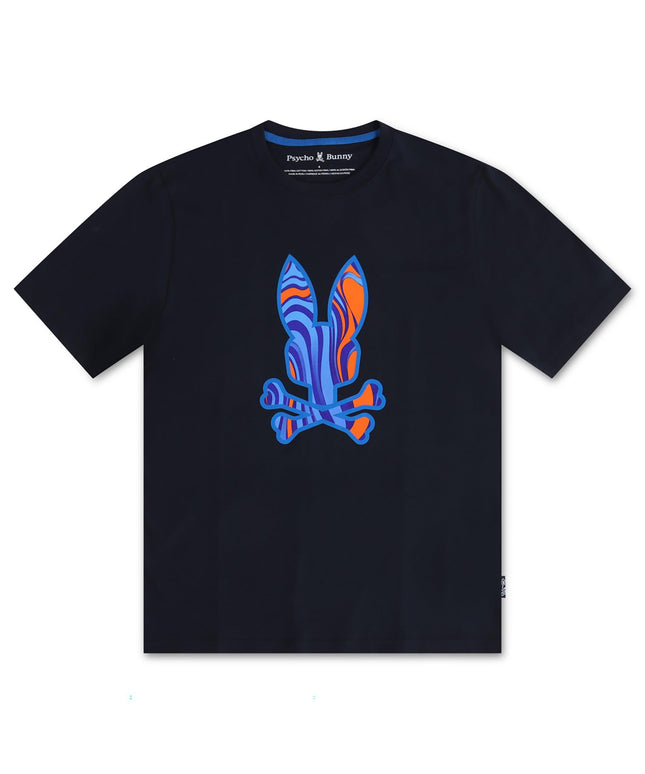 Psycho Bunny Nevada Graphic Tee - Navy - Denim Exchange 