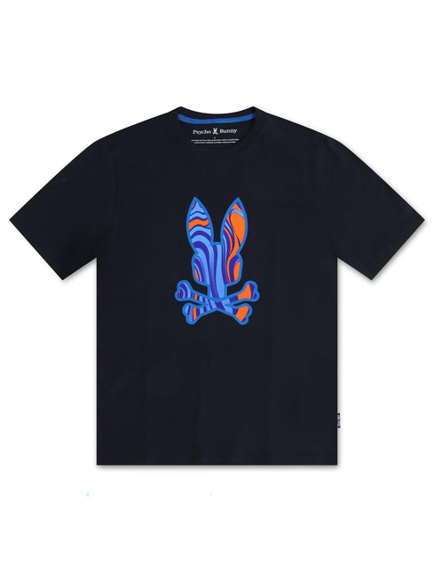 Psycho Bunny Nevada Graphic Tee - Navy - Denim Exchange 