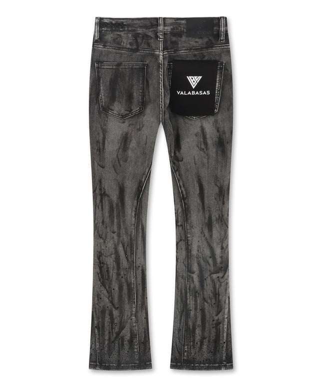 Valabasas Astonish Stacked Jeans - Black/Grey