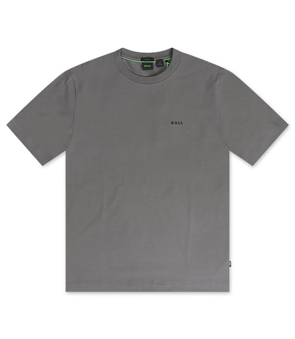 Boss Green Contrast Logo Tee - Charcoal