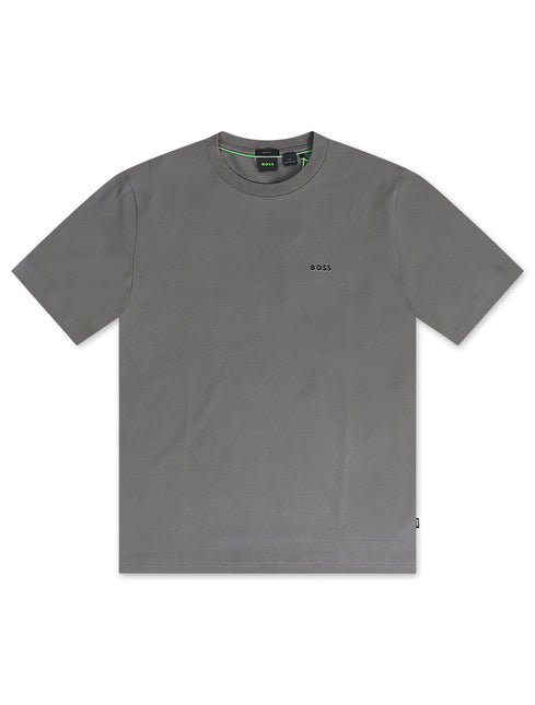 Boss Green Contrast Logo Tee - Charcoal