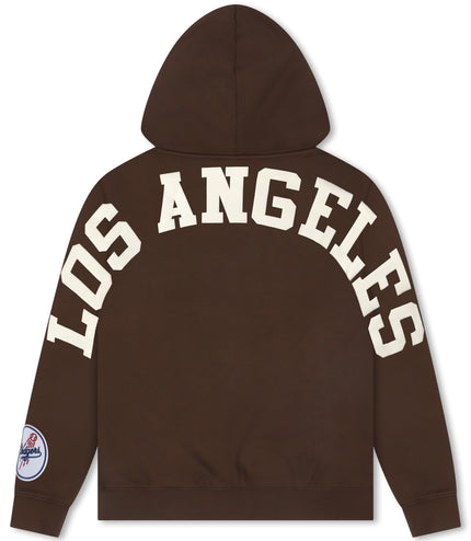 Pro Standard La Dodgers Wingspan Drop Shoulder Hoodie - Brown