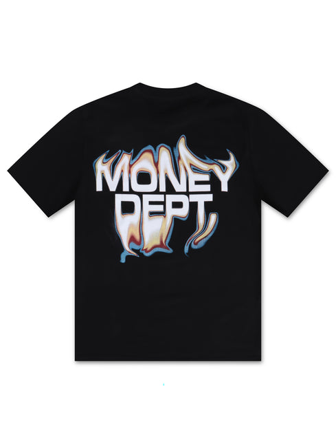 Money Dept. Flames Tee - Black/White