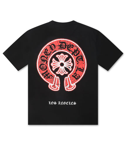 Money Dept. Vintage Old English Tee - Black/Red