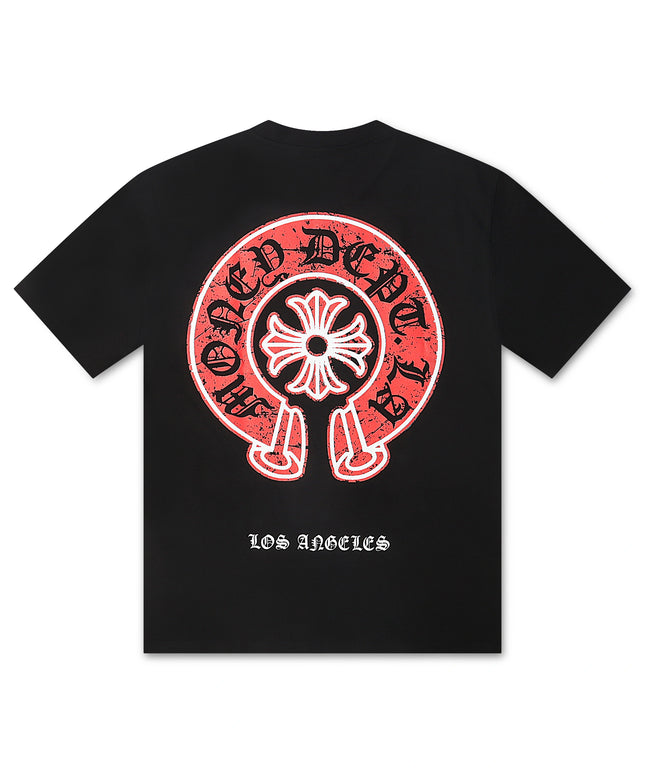 Money Dept. Vintage Old English Tee - Black/Red
