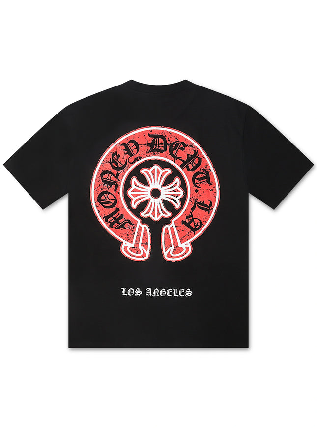 Money Dept. Vintage Old English Tee - Black/Red