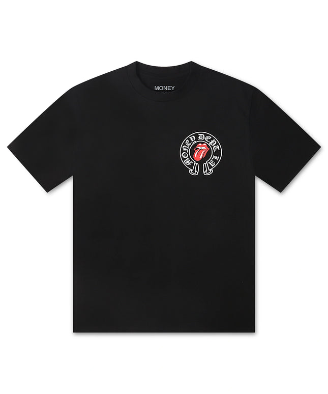 Money Dept. Tongue and Lips Tee - Black