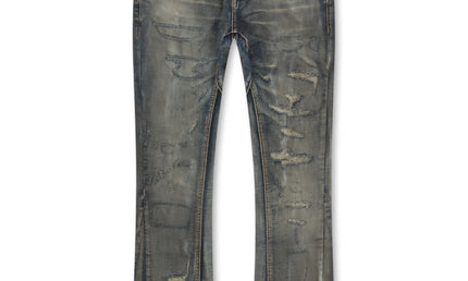Valabasas Bald Stacked Jeans - Vintage Blue