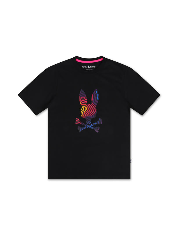 Psycho Bunny Kids Pacific Graphic Tee - Black