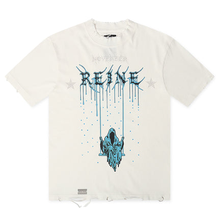 November Reign Storm Hand Shredded Tee - White