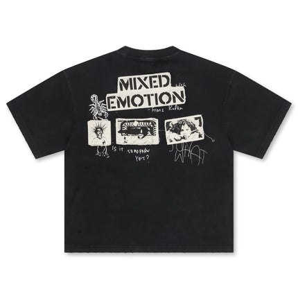 Mixed Emotion Stamped Tee - Black