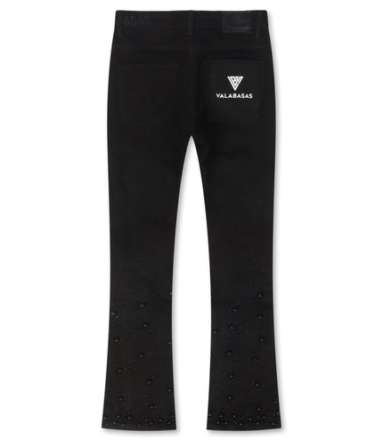 Valabasas Sheam Stacked Denim Jean - Black