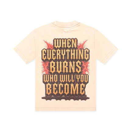 Disaster Kids Burnout Tee - Ivory