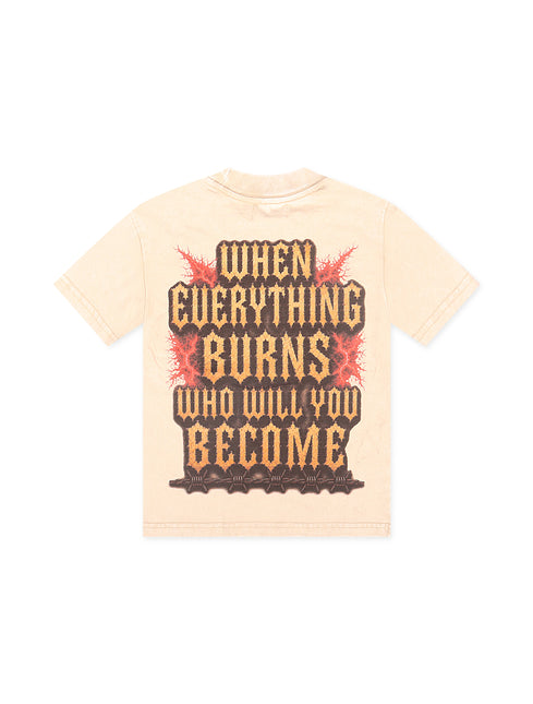 Disaster Kids Burnout Tee - Ivory