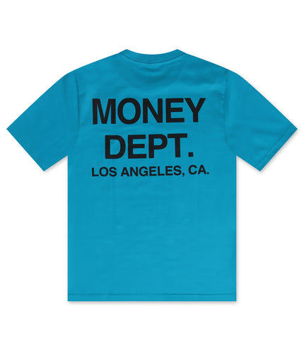 Money Dept. Los Angeles Heavyweight Tee - Aqua