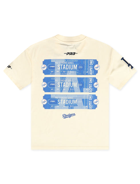 Pro Standard Los Angeles Dodgers Stadium Ticket Tee - Cream