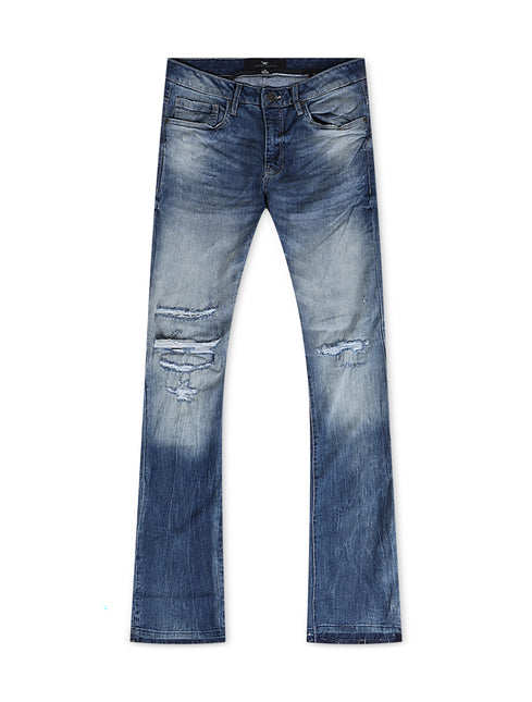 Jordan Craig Stacked Jean - Medium Blue