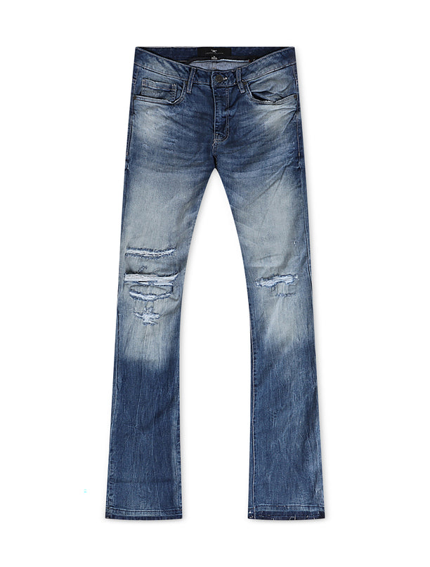 Jordan Craig Stacked Jean - Medium Blue