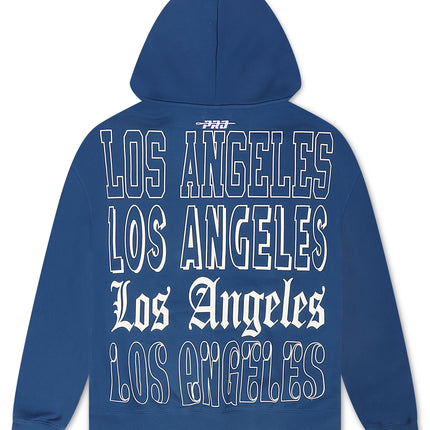 Pro Standard Dodgers Stacked Los Angeles Hoodie - Dark Blue