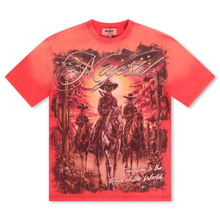 Majestik Department Alien Cowboy Tee - Red