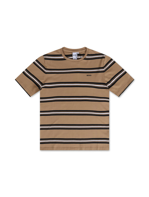 Boss Kids Striped Tee - Beige