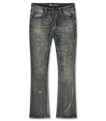 Valabasas Bald Stacked Jeans - Vintage Blue