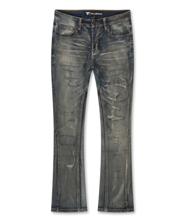 Valabasas Bald Stacked Jeans - Vintage Blue